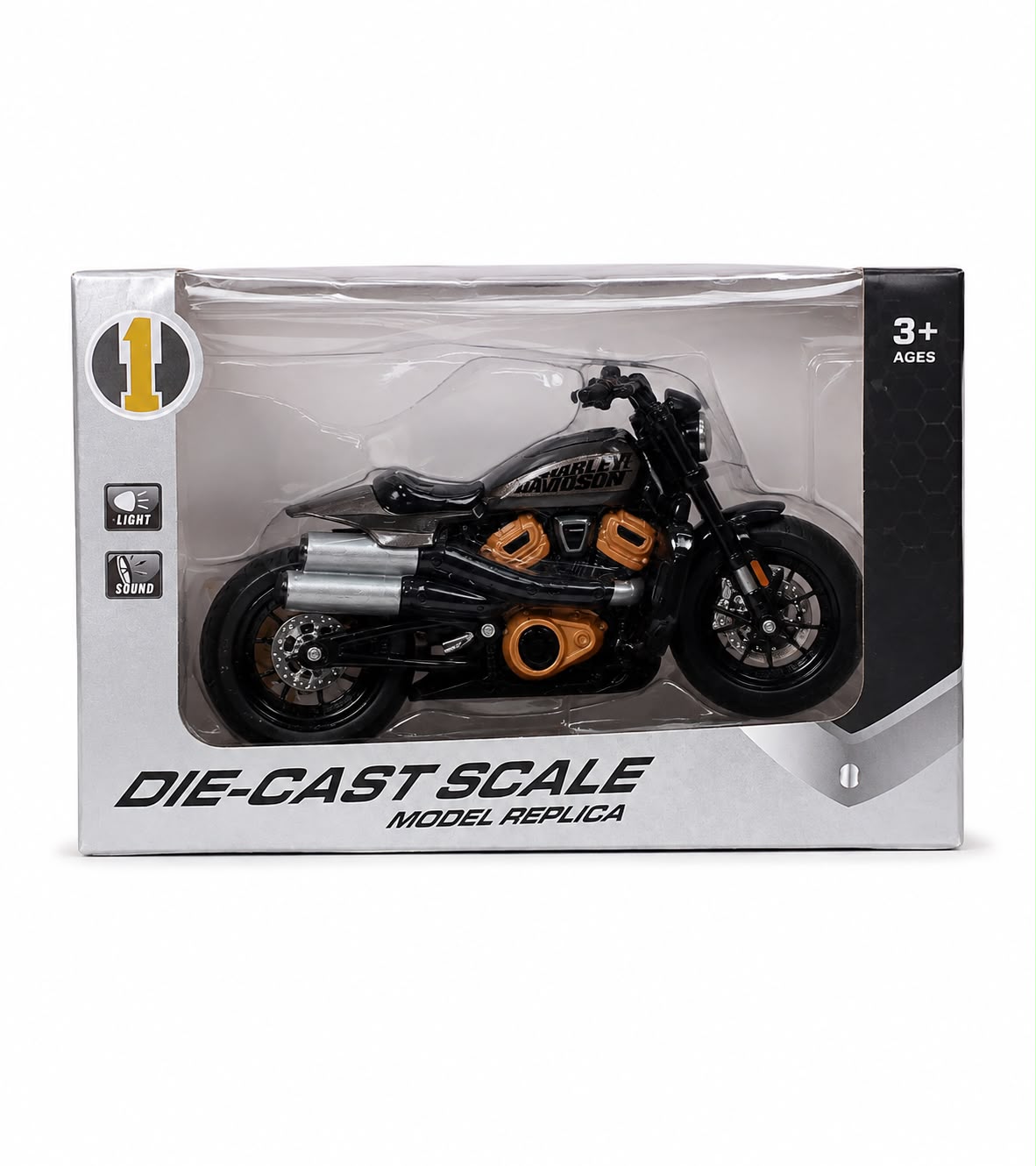 1:12 Harley Davidson Sportster S Diecast Motorcycle Black Bike Collectible