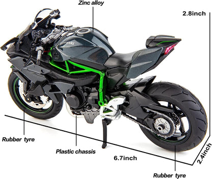 Kawasaki Ninja H2R Official Lisenced Die Cast Model 1:12 Scale