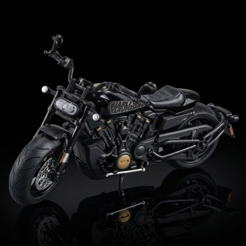 1:12 Harley Davidson Sportster S Diecast Motorcycle Black Bike Collectible